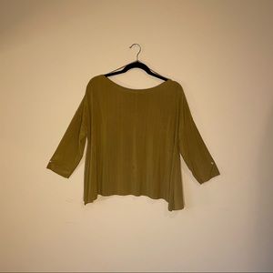 ZARA BW COLLECTION FLOWY METALLIC TOP